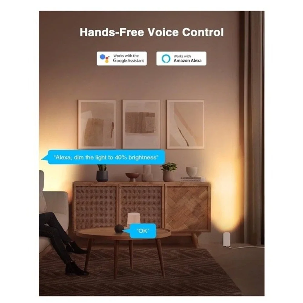 Sunvie Smart‎ Floor Can Light 5W RGBW Color Changing Up Lights Indoor With Timer